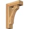 Ekena Millwork Legacy Block Rough Sawn Bracket w/ Offset Brace, Western Red Cedar, 6"W x 18"D x 26"H BKT0604X18X26LEC05RWR - alternate 1